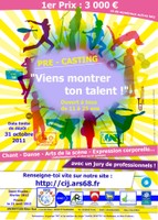 Affiche "Viens montrer ton talent" 2011