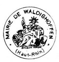 Tampon de la Mairie de Waldighoffen en 1945