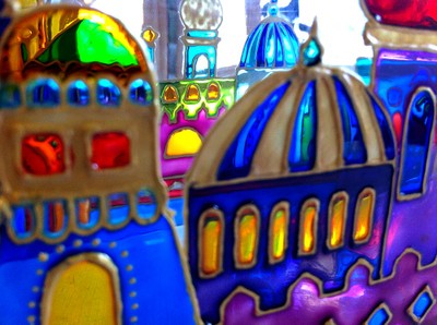 Détail 1 de l’objet aux dessins russes