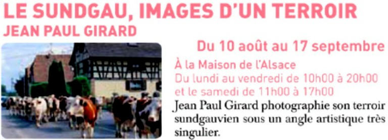 Jean Paul Girard à la Maison de l’Alsace - Zoom