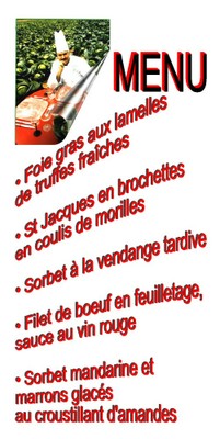 Tony Hartmann-le menu présenté