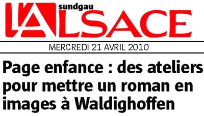 Kathya CAUTILLO à la médiathèque, dans l’Alsace le 21 04 10
