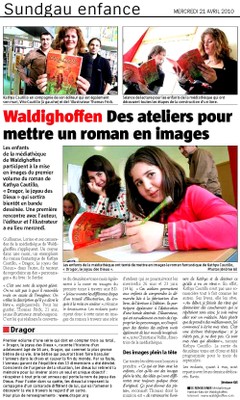 Atelier Kathya CAUTILLO dans l’Alsace le 21 04 10 article principal