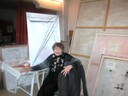Cristina Spoerri dans son atelier