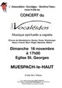 Affiche concert Vocaleidos pour le Burkina Faso