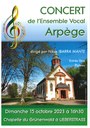 CONCERT de l'Ensemble Vocal Arpège à Ueberstrass