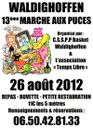 Affiche Marché aux Puces du 26 août 2012 