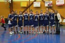 Les minimes féminines 1 du basket-club CSSPP Waldighoffen en championnat d'Alsace.
