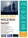 Affiche de la 1ère Wald'run night le 21 janvier 2017.