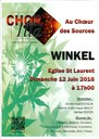 Affiche concert Chorilla Winkel 12 juin 2016
