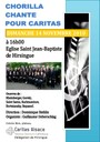 Affiche concert Chorilla pour Caritas