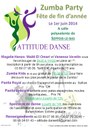 Affiche - Attitude Danse - zumba parti 2014