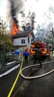 Photo incendie Waldighoffen rue de Bâle