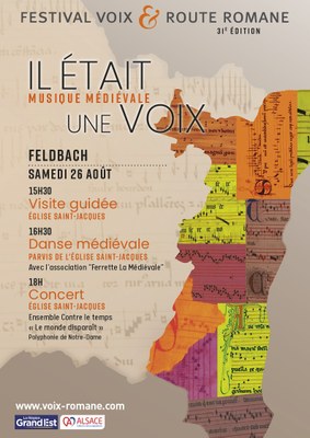 Affiche Festival voix et route romane 2023 à Feldbach