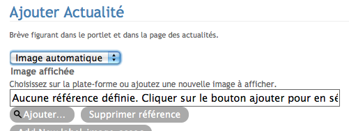 Ajout image auto Actualité