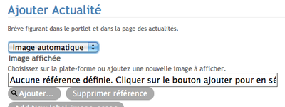 Ajout image auto Actualité