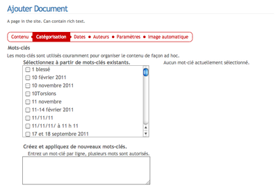 Document - mot clé