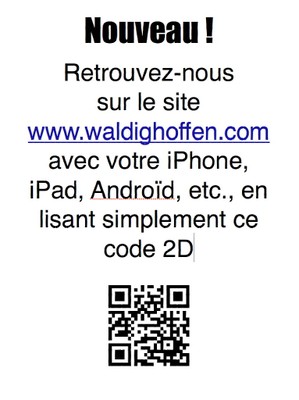 Affiche QRCode chez les commerçants de Waldighoffen