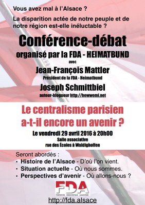 Affiche FDA conférence-débat