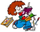 Clipart fournitures scolaires Waldighoffen