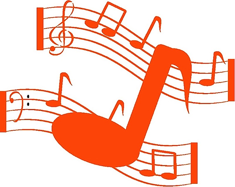 Notes musique orange 1