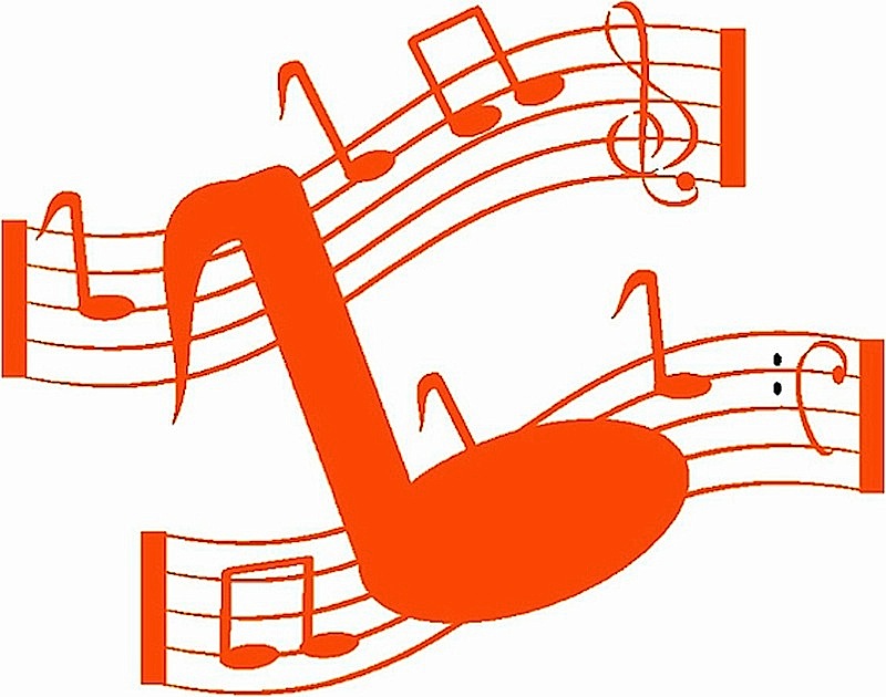 Notes musique orange 2
