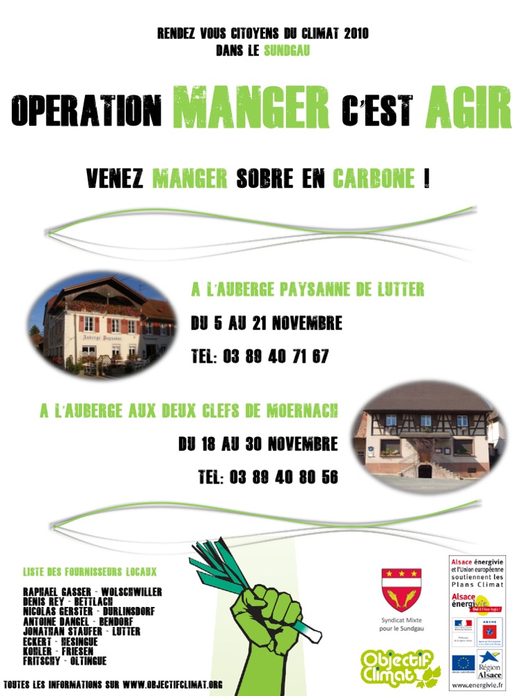 Affiche Manger c'est agir