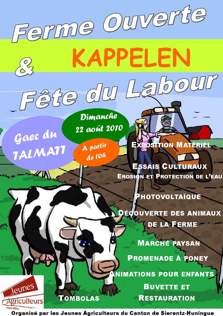 Affiche Ferme ouverte 22 août