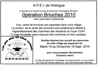 Opération Brioches 2010