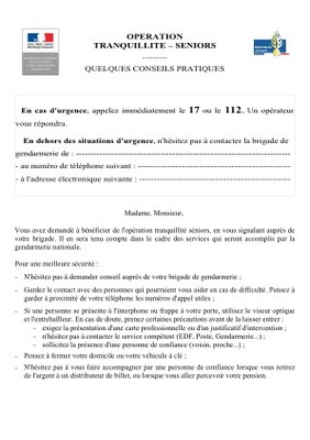 formulaire d&rsquo;inscription à l&rsquo;opération tranquillité seniors page 2
