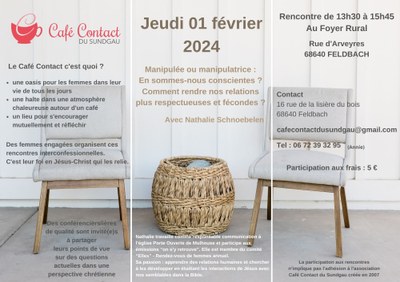 Affiche café contact le 01.02.2024