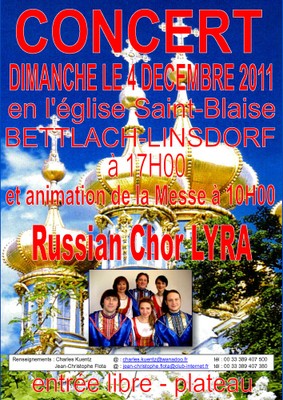 Affiche concert Russian ChorLyra