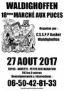 Affiche du marché aux puces à Waldighoffen 2017