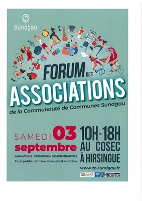 Affiche forum des associations du 01.09.2022