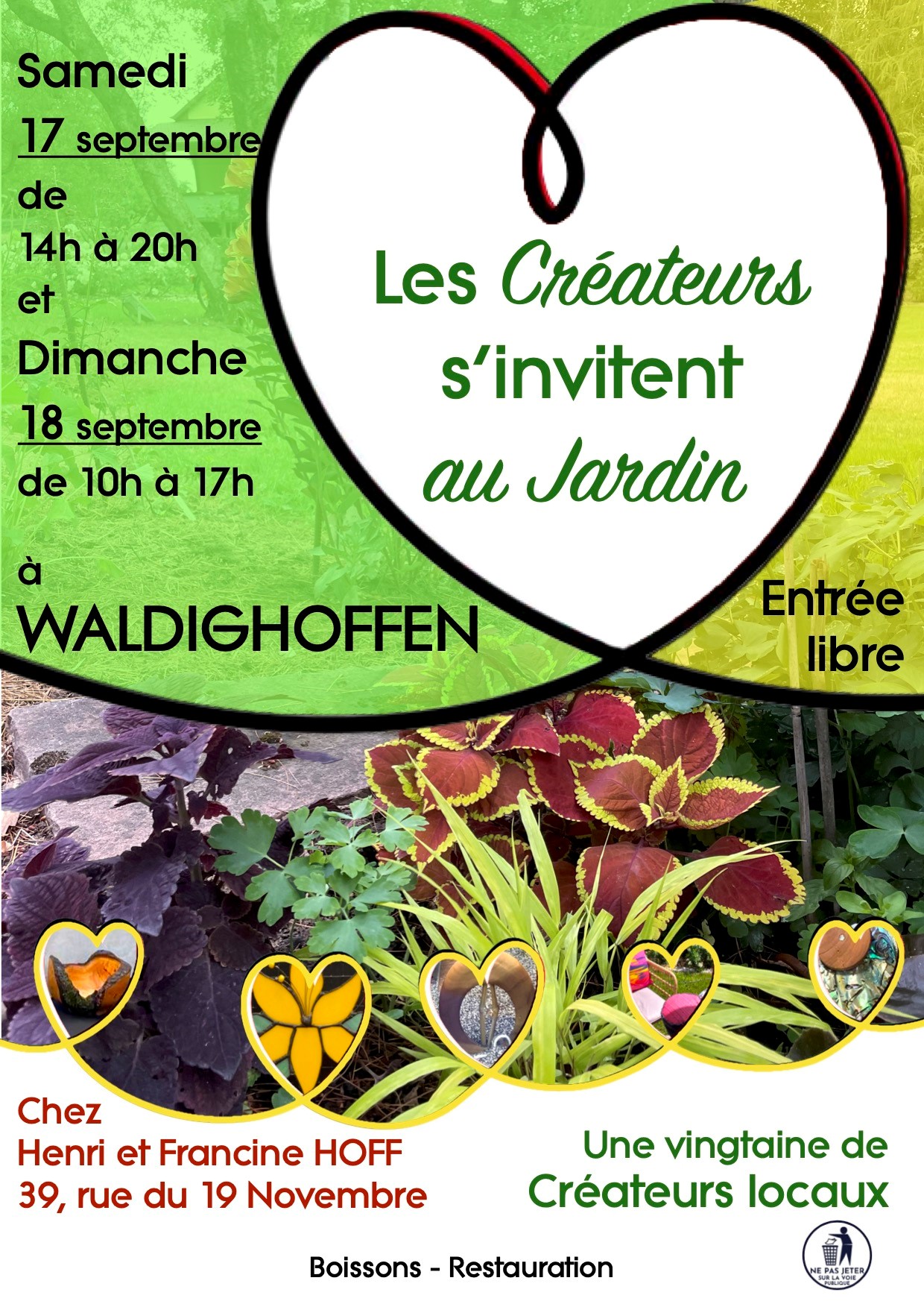Affiche les créateurs s'invitent au jardin