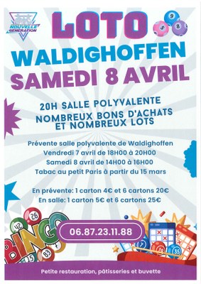 Affiche loto samedi 8 avril 2023