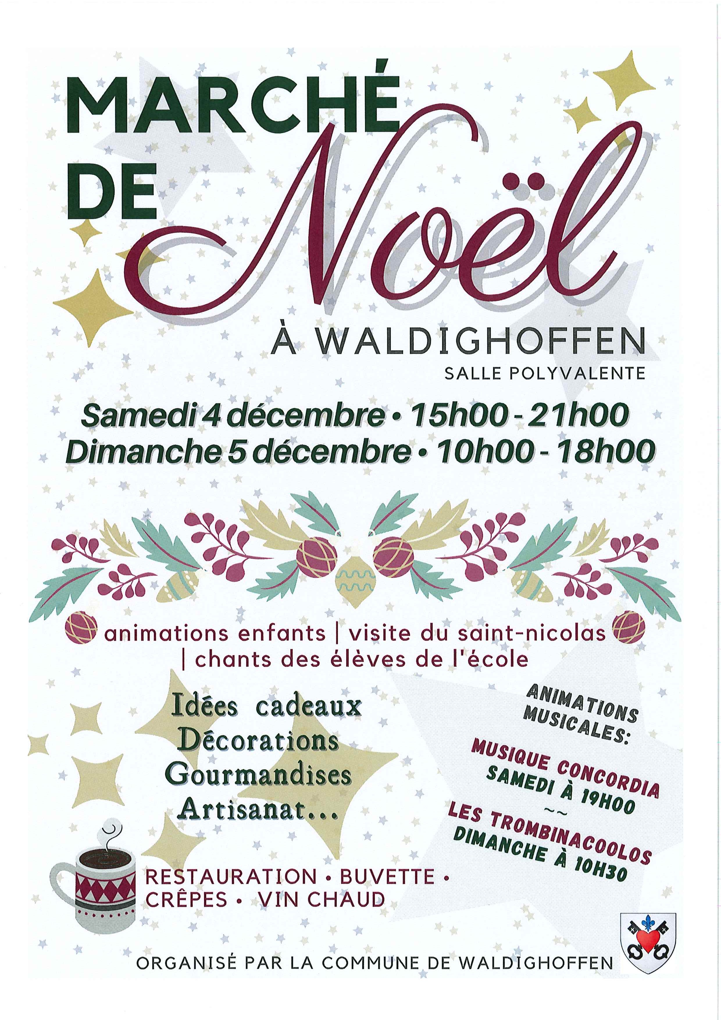 Affiche marché de Noël 2021