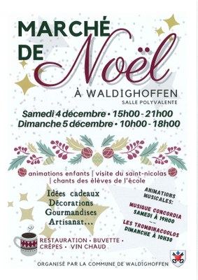 Affiche marché de Noël 2021