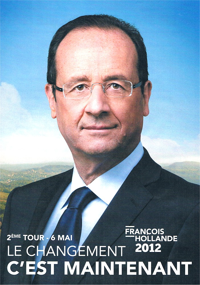 Affiche officielle François Hollande 2012 2e tour