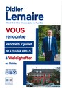 Affiche permanence Didier Lemaire 07/07/2023