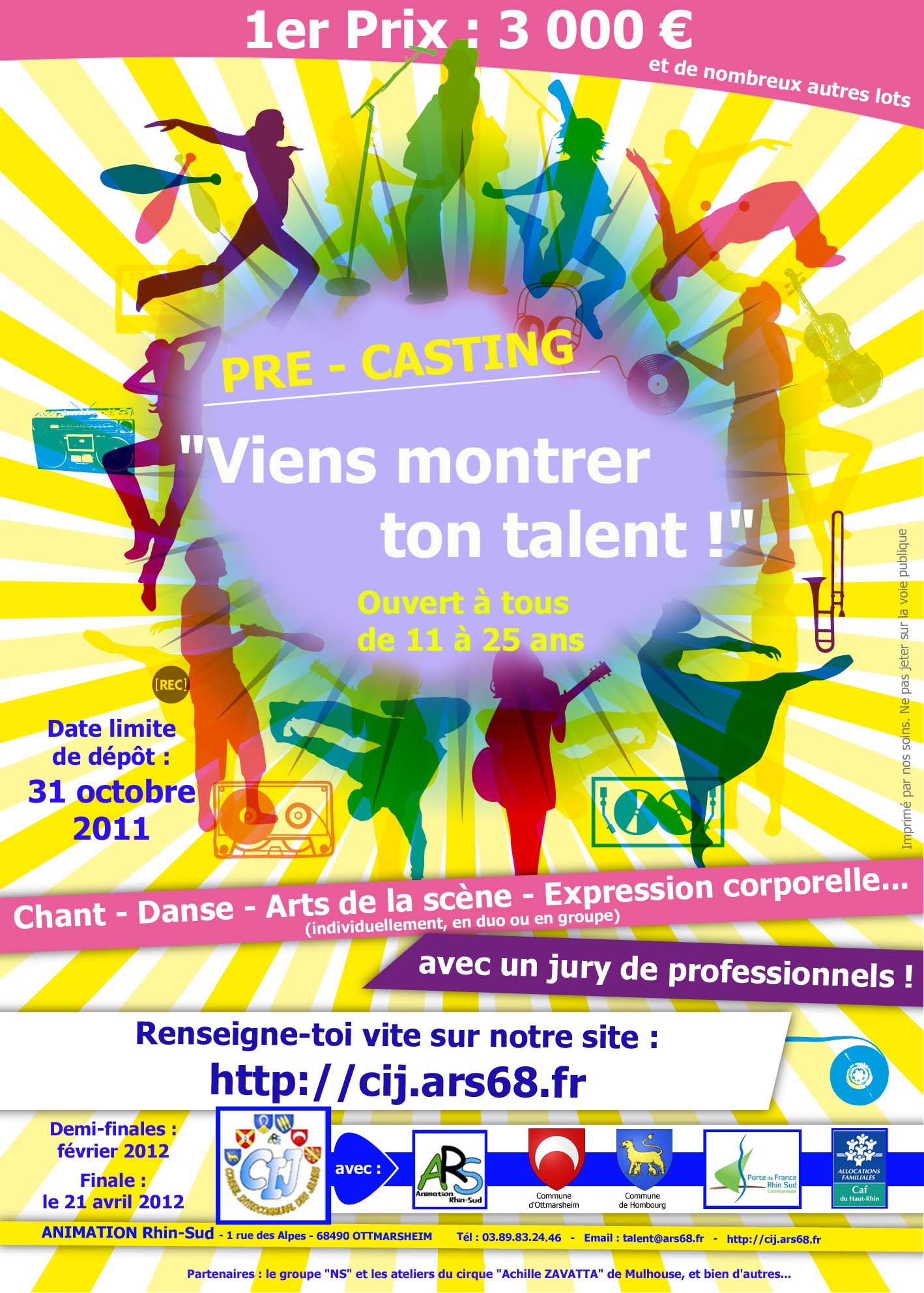 Affiche "Viens montrer ton talent" 2011