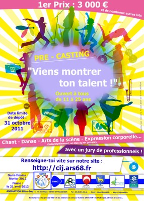 Affiche "Viens montrer ton talent" 2011