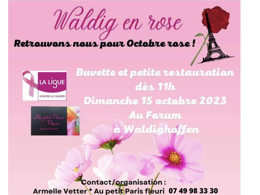 Affiche Waldig en rose