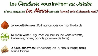 Restauration "Les créateurs s'invitent au jardin"