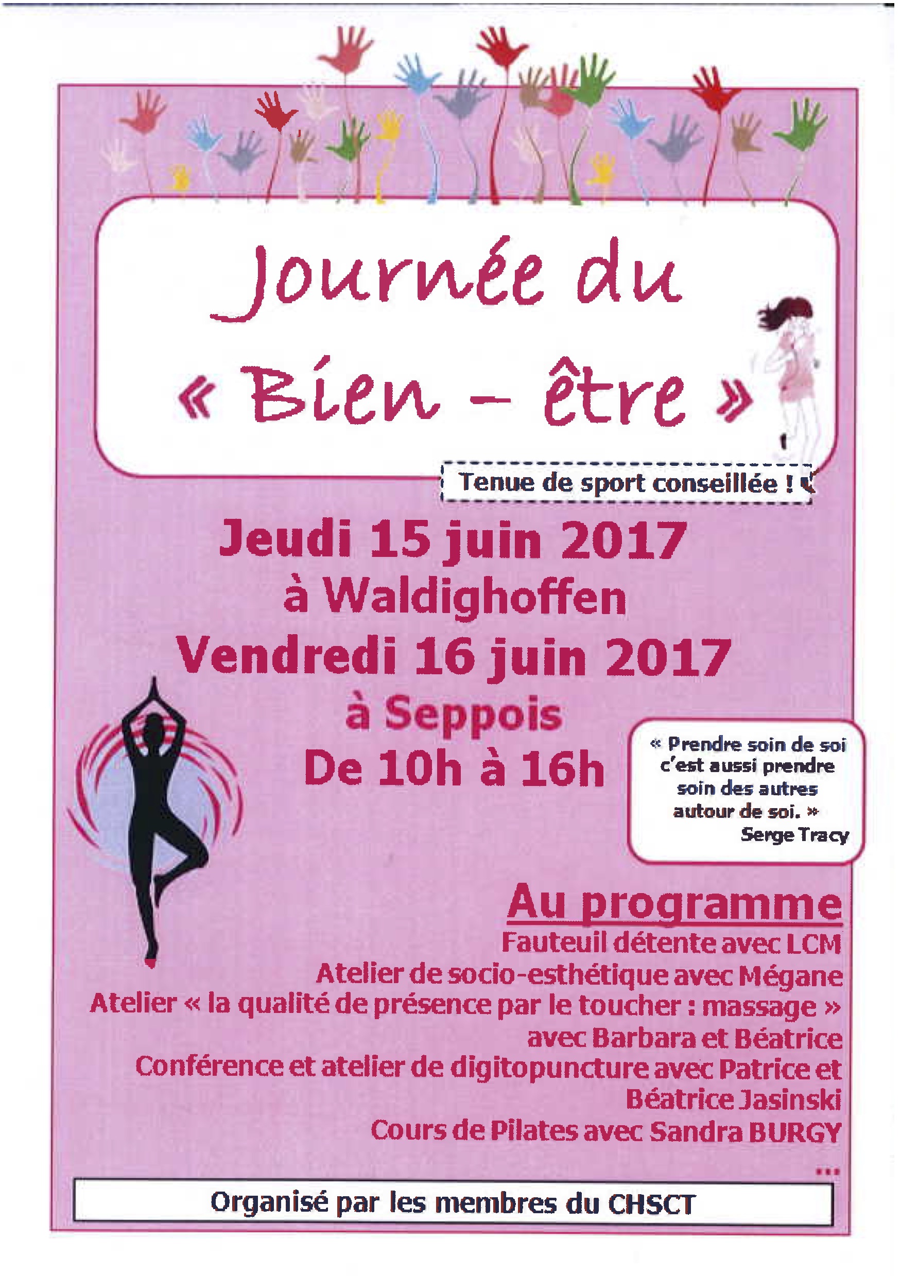 Flyer journée du bien être juin 2017