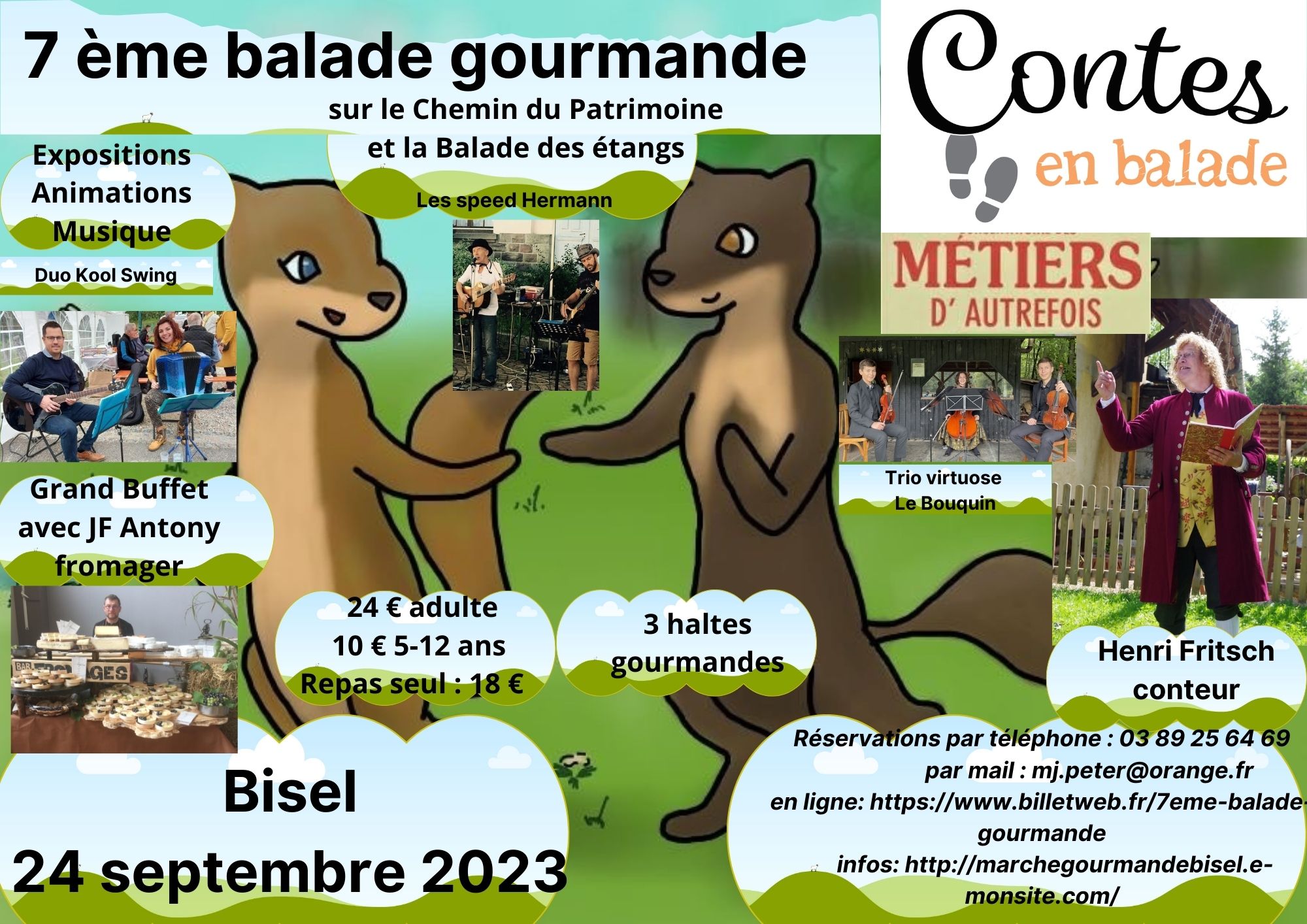Flyer marche gourmande à Bisel 2023