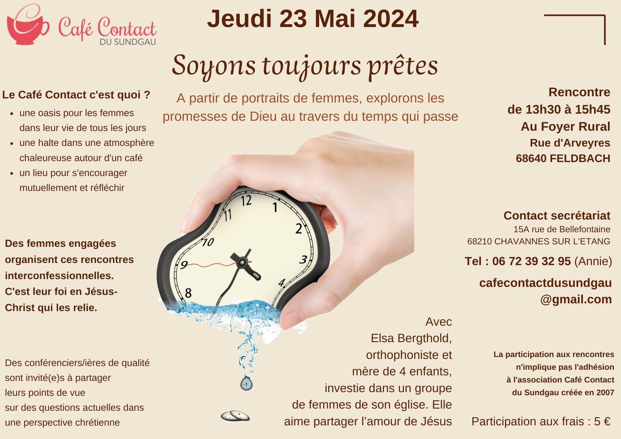 Jeudi 23 mai : Café contact du Sundgau à Feldbach