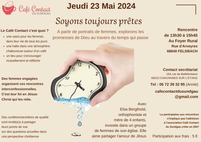 Jeudi 23 mai : Café contact du Sundgau à Feldbach