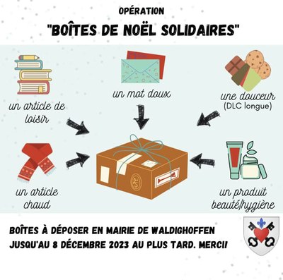 Opération boîtes de Noël solidaires