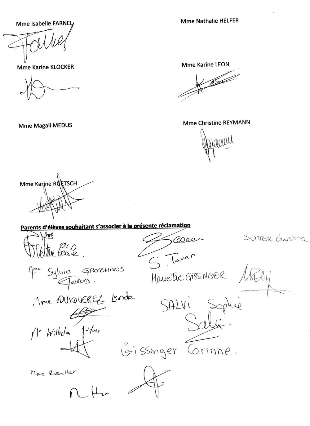 Lettre des parents d'élèves page 3